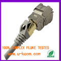 Cat6 cat6a rj45 rede modular jack cat6a stp keystone jack